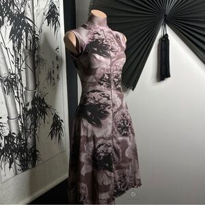 Diesel Floral Midi Dress - Pink and Gray